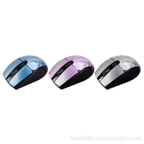 2.4G wireless diamond mouse with 1600dpi IR sensor high resolution, 10m working distance